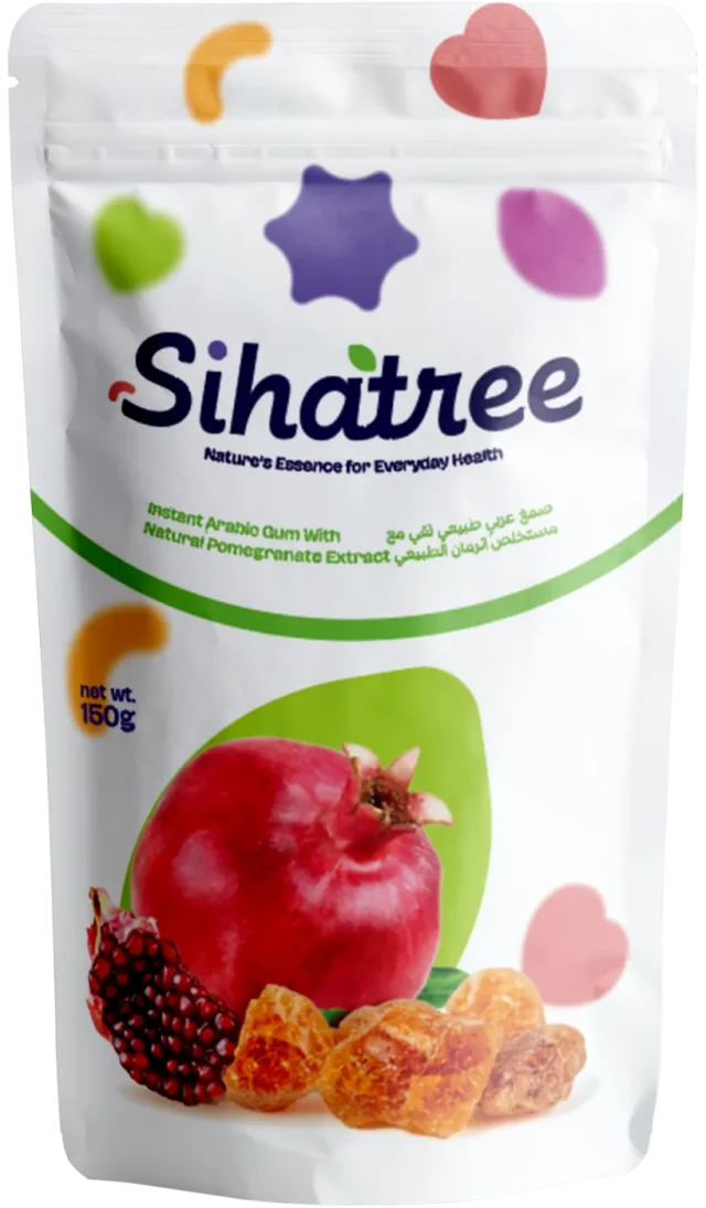 Sihatree Arabic Gum Powder Pomegranate